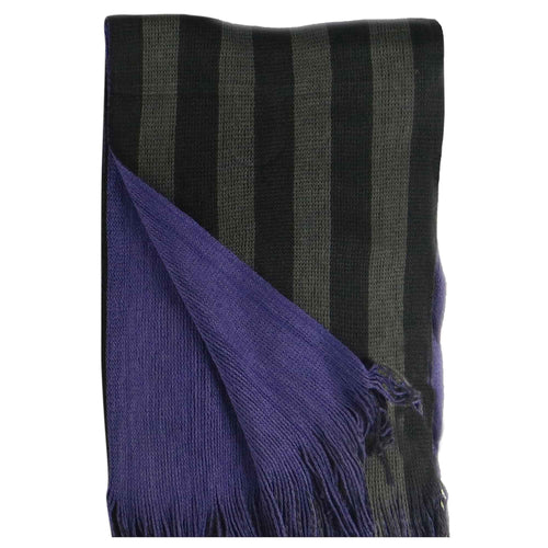 Sock Stack Mens Reversible Stripe Design Scarf Soft Woven Acrylic Winter Accessory