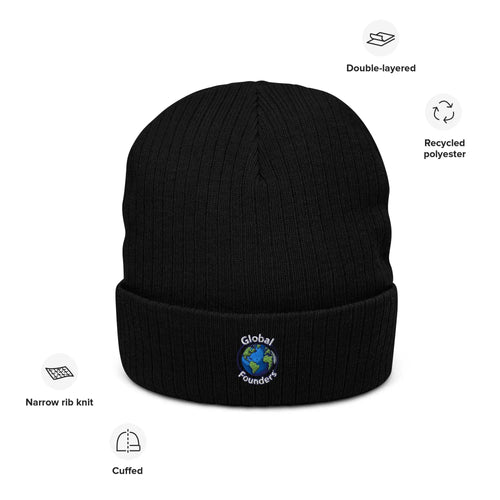 Global Founders Ribbed knit beanie