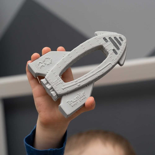 OrBITEr® Rocket - Natural Rubber Space Teether Baby Toy