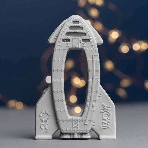 OrBITEr® Rocket - Natural Rubber Space Teether Baby Toy