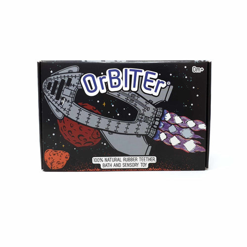 OrBITEr® Rocket - Natural Rubber Space Teether Baby Toy