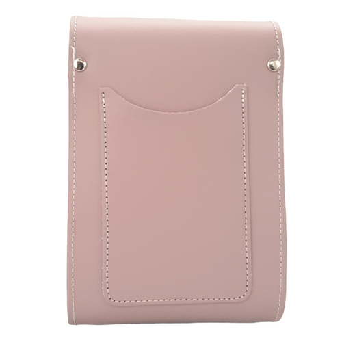 Handmade Leather Festival Phone Bag - Rose Quartz