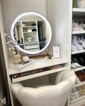 Anne Round Hollywood Mirror Gold 60x67CM