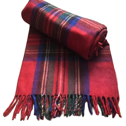 Royal Stewart Recycled Wool Tartan Blanket