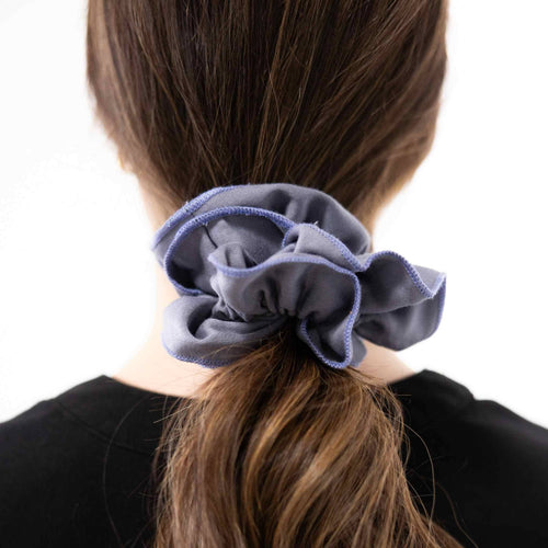 Ruched Organic Satin Scrunchie – Plastic-Free Hair Accessory