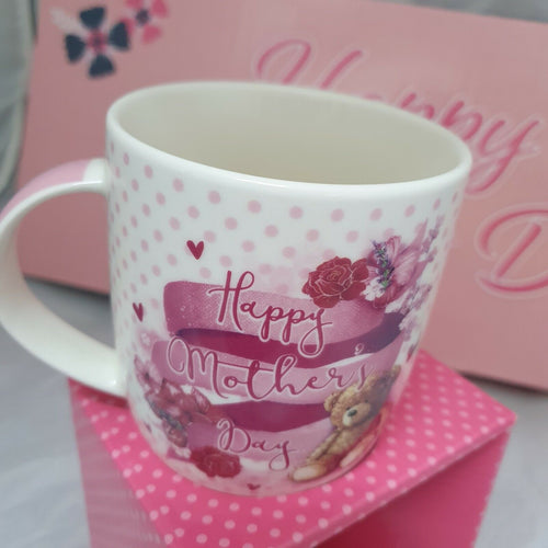 MOTHERS DAY MUG MUM GIFT BOXED PRESENT TEDDY CUTE TEA COFFEE