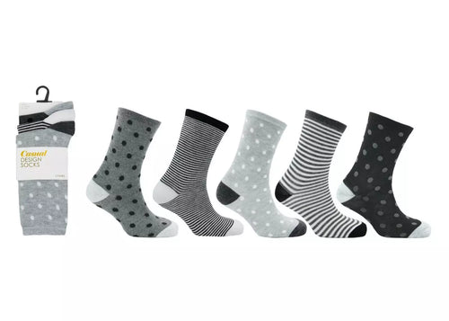 3 Pairs Ladies Womens Coloured Socks  Adults Designer Socks 4-7