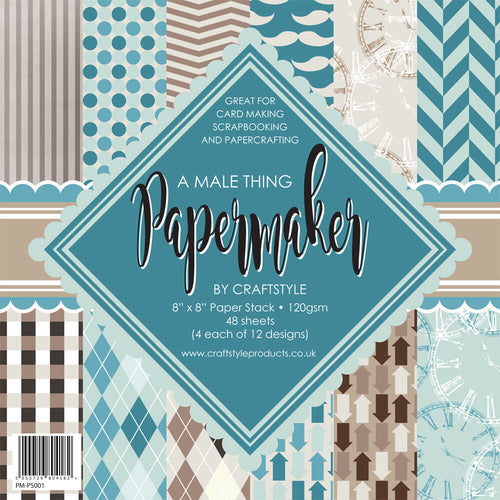 PAPERMAKER COLLECTION 8X8 PAPER PAD A MALE THING