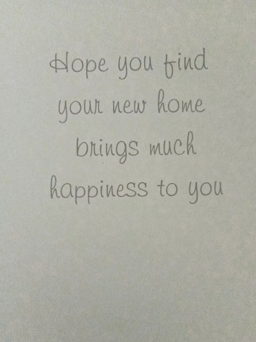 XL SIZE New Home Greeting Card Extra Large Happy New Home Good Luck New House