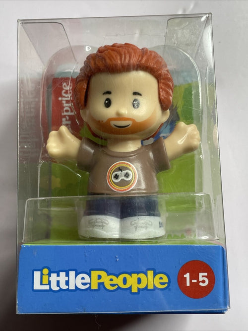 Fisher Price Little People Gamer Bearded Dad in T-Shirt Red Hair & Beard