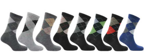 Mens Adults 6 Pairs Casual Work Sports Cotton Mix Designer Socks Size UK 6–11