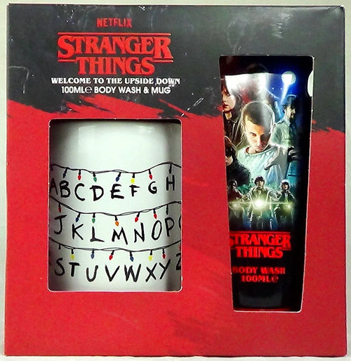 Stranger Things Mug & Body Wash 100ml Gift Set Box Present Cup