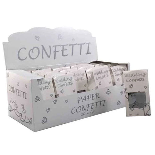 White Silver Biodegradable Wedding Throwing Confetti  3  packs