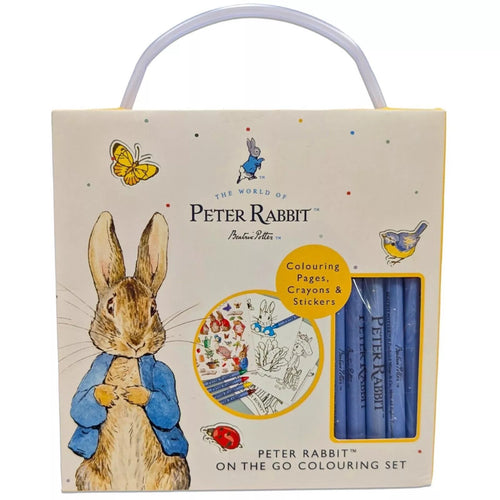 Peter Rabbit Carry Along Easter Colouring Book Set 30 Sheets 5 Crayons Stickers