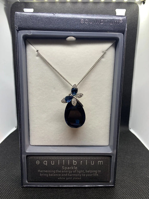 equilibrium    sparkle  teardrop  butterfly  necklace