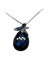 equilibrium    sparkle  teardrop  butterfly  necklace