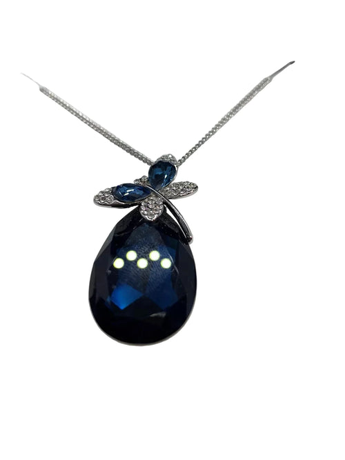 equilibrium    sparkle  teardrop  butterfly  necklace