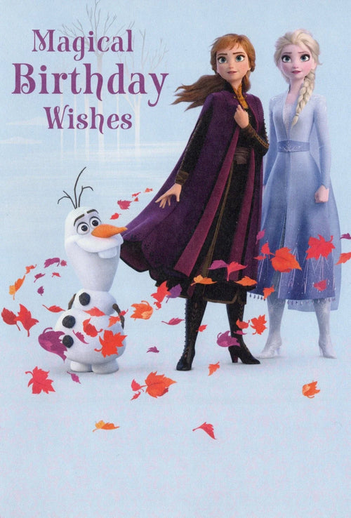 Disney Frozen Hallmark Birthday Greeting Card (8" x 5.5")