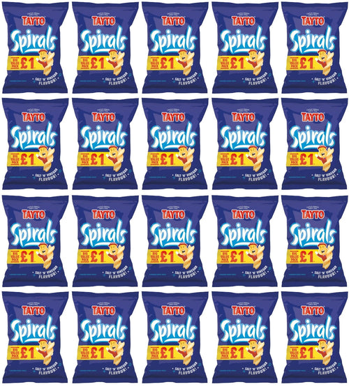 20 x Tayto Spirals Salt & Vinegar - 45GM