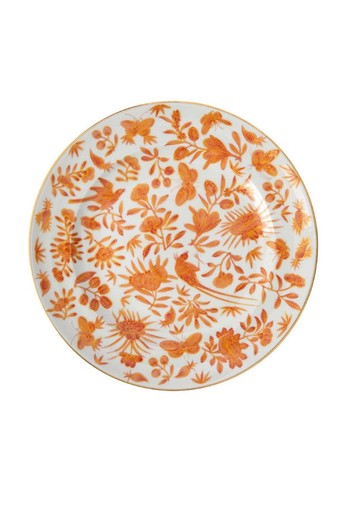 Sacred Bird and Butterfly Mottahedeh Archival Revival Dessert Plates  - Set of 4