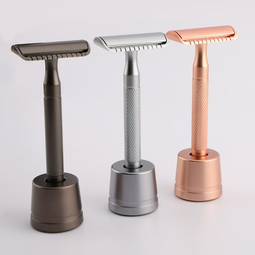 Safety Razor Stand | Rose Gold, Black & Silver