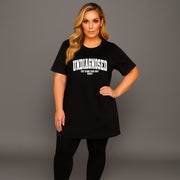 Undiagnosed Plain Short Sleeve Long Length Cotton T-Shirt