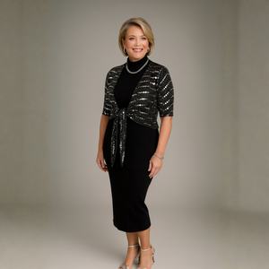 Sparkly Sequin 1/2 Sleeve Bolero / Shrug