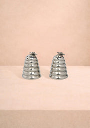 Pewter Bee on Top of Bee Hive Salt and Pepper Shaker