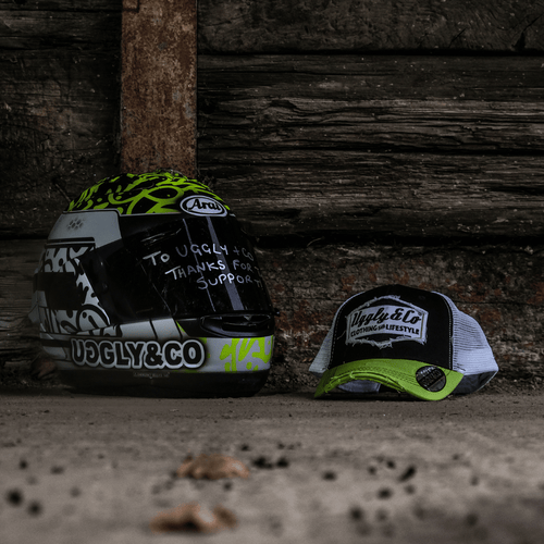 Yellow & White Diamond Trucker Hat