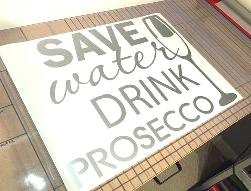 Save Water Drink Prosecco Kitchen Wall Decal