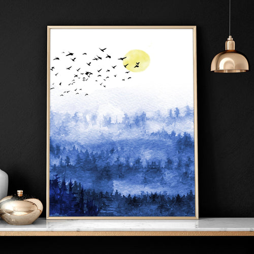Scandi art prints | set of 3 Bedroom wall art
