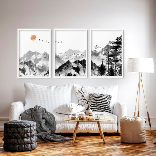 Scandi Artwork | set of 3 wall art prints