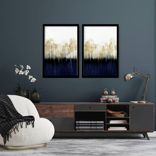 Scandinavian hallway ideas | Set of 2 framed wall art prints