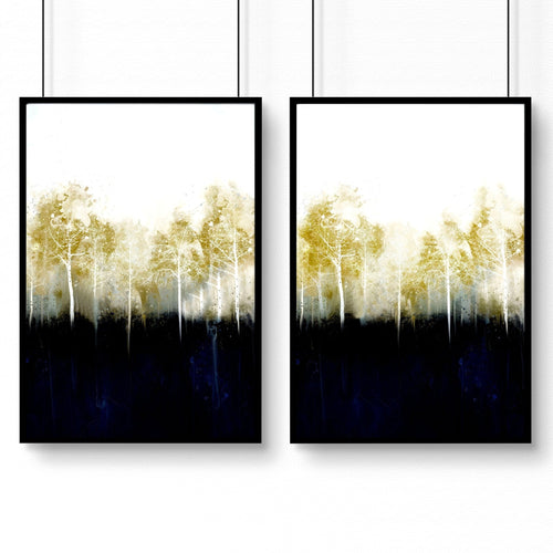Scandinavian hallway ideas | Set of 2 framed wall art prints