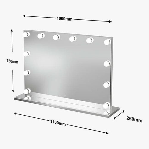 Scarlett Large Hollywood Mirror 100x70cm