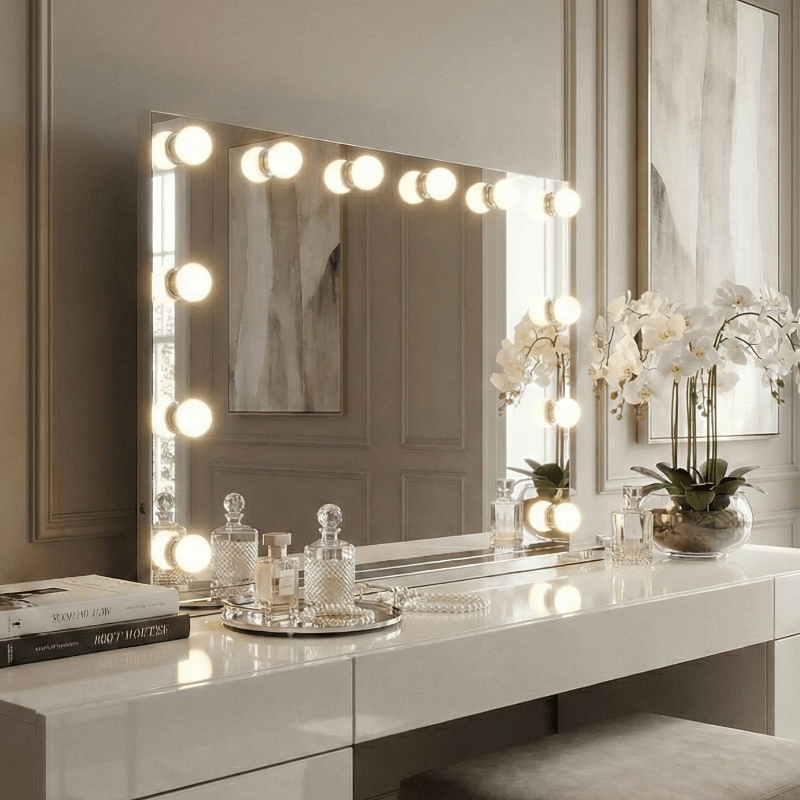 Scarlett Large Hollywood Mirror 100x70cm
