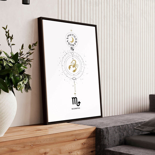 Scorpio Zodiac inspired wall art print