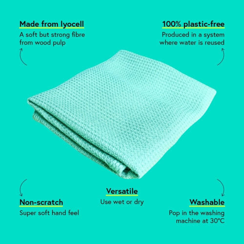 Seep All-Purpose Cleaning Cloths 3-Pack | Plastic-Free Lyocell Cloths