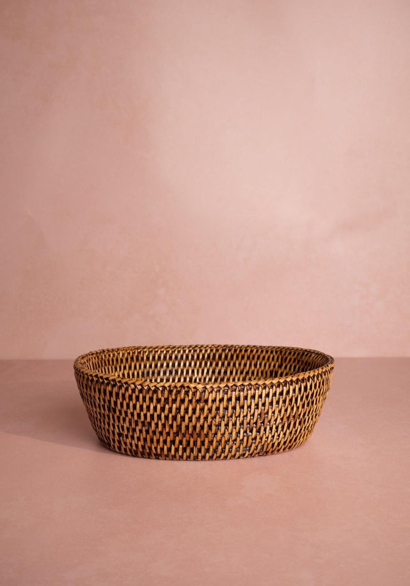 Mayfair Rattan Hold All Basket in Brown Colour