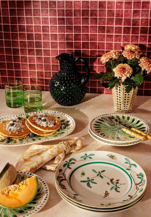 Peacock Serving Plate, Green