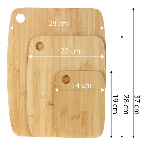 Set of 3 Bamboo Cutting Boards