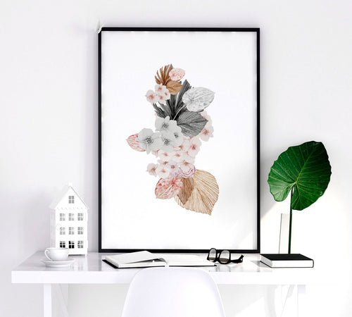 Shabby chic bedroom | set of 3 wall art prints
