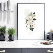 Kitchen prints set of 3 | set of 3 Shabby Chic Floral art prints