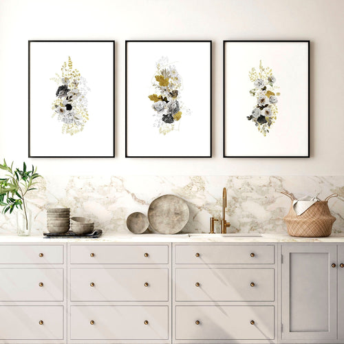 Kitchen Wall Art – Shabby Chic Set of 3 Prints | AboutWallArt