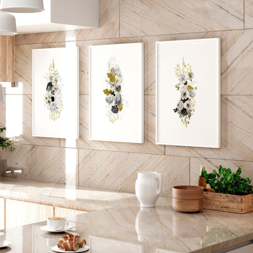 Kitchen Wall Art – Shabby Chic Set of 3 Prints | AboutWallArt