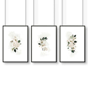 Wall art sets of 3 for living room | Shabby Chic wall art prints