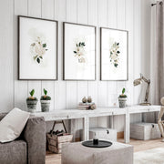 Wall art sets of 3 for living room | Shabby Chic wall art prints