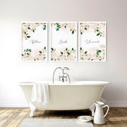 Artwork for a bathroom | set of 3 framed wall art