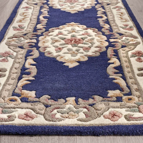 Shensi Navy Medallion Rug