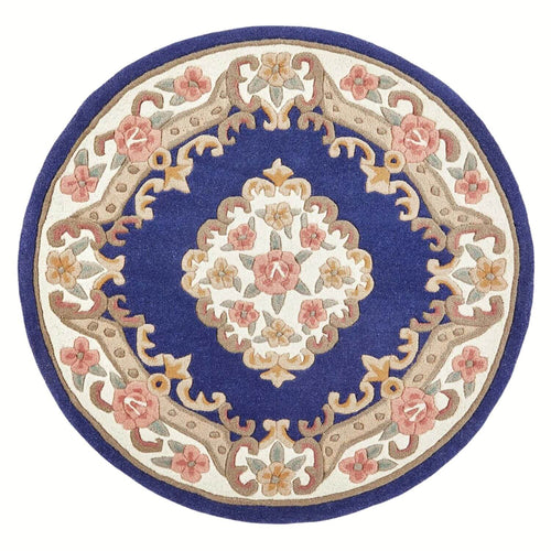 Shensi Navy Medallion Rug